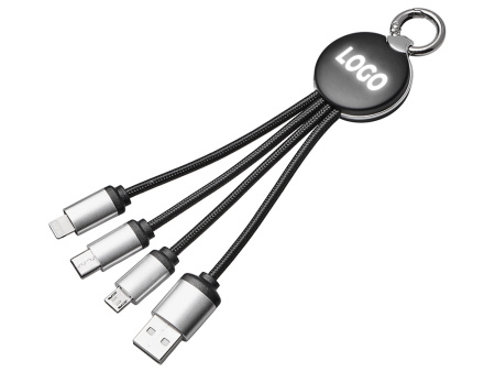 Зарядный кабель 3-в-1 с подсветкой лого Ion mini