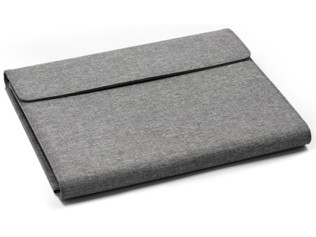 Портфолио А4 из RPET с отделением для ноутбука NotyFolio Eco, 20 л FSC бумаги, серый