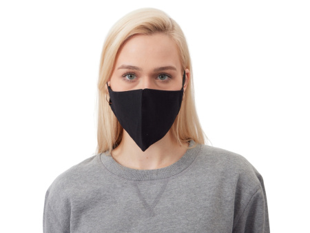 Хлопковая защитная маска для лица многоразовая анатомической формы без шва