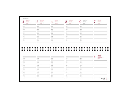 Планинг датированный Ideal New 2025, бордовый