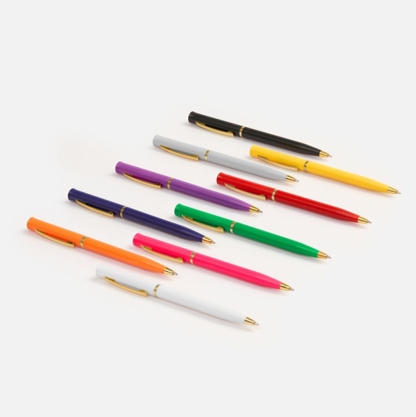 Ручка шариковая Euro Gold, белая