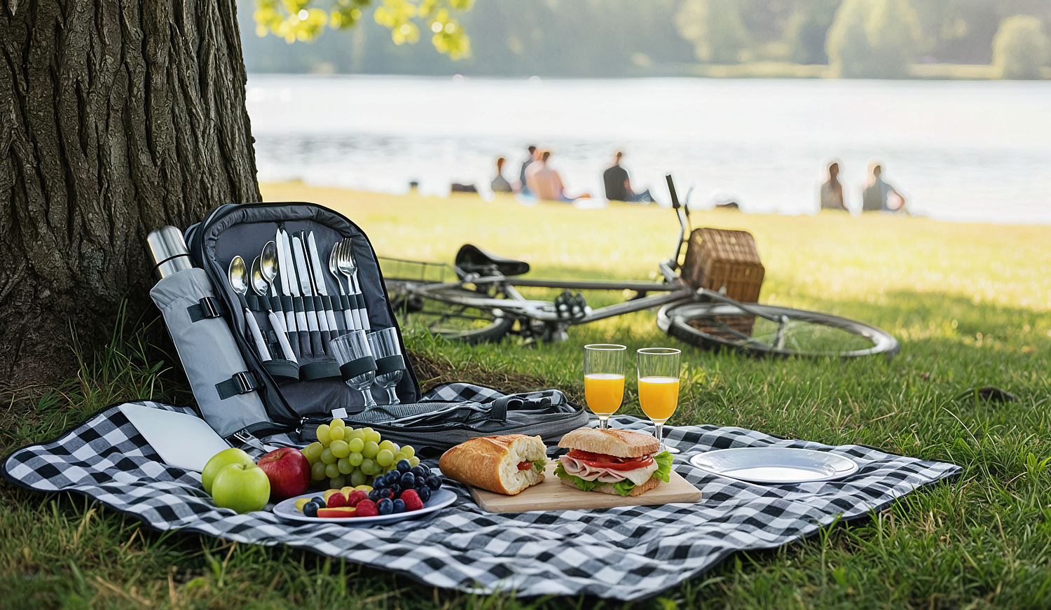 Набор для пикника "Дания" на 4 персоны с холодильным отделением