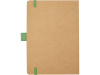 Блокнот Berk формата из переработанной бумаги, зеленый