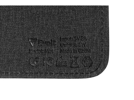 Коврик для мыши с беспроводной зарядкой Mist, темно-серый (Р) Коврик для мыши с беспроводной зарядкой Mist, темно-серый (Р)