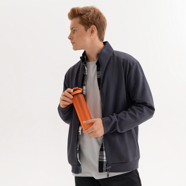 Толстовка на молнии Астин (Astin) антрацит, размер S/M