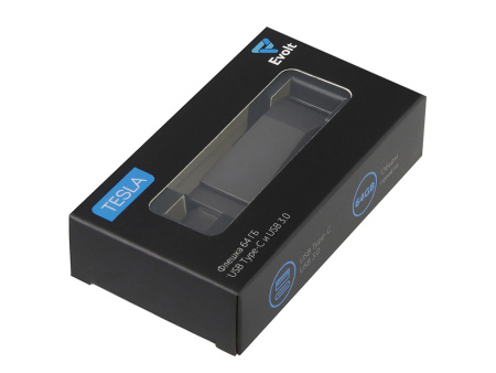 Флешка 64 ГБ USB Type-C и USB 3.0 Тесла