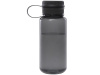 Спортивная бутылка Ryder из переработанного ПЭТ-пластика объемом 900 мл с многофункциональной крышкой, сертифицированная RCS - сплошной черный
