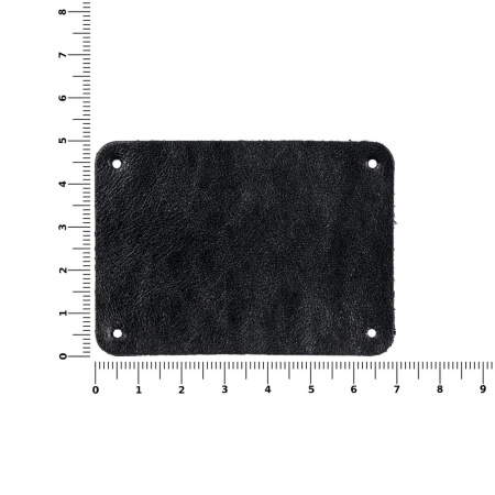 Лейбл кожаный Beta, XL, черный