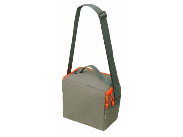 Изотермическая сумка-холодильник Neo Classic c контрастной молнией, серый/оранжевый