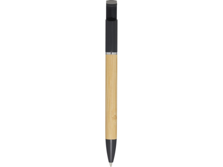 Delfina ручка-держатель для мобильного телефона - сплошной черный, синие чернила