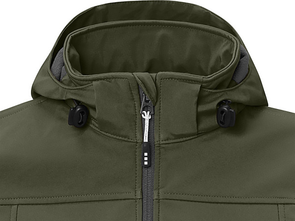 Куртка софтшел Ланглей женская, зеленый лесной