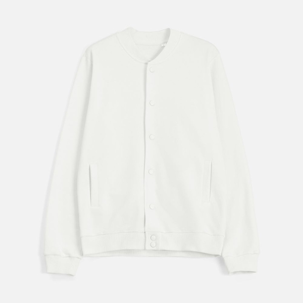 Бомбер унисекс Nuppu, молочно-белый, размер S