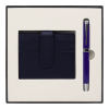Набор подарочный Solution Superior Duo (ручка, футляр для кредитных карт), синий