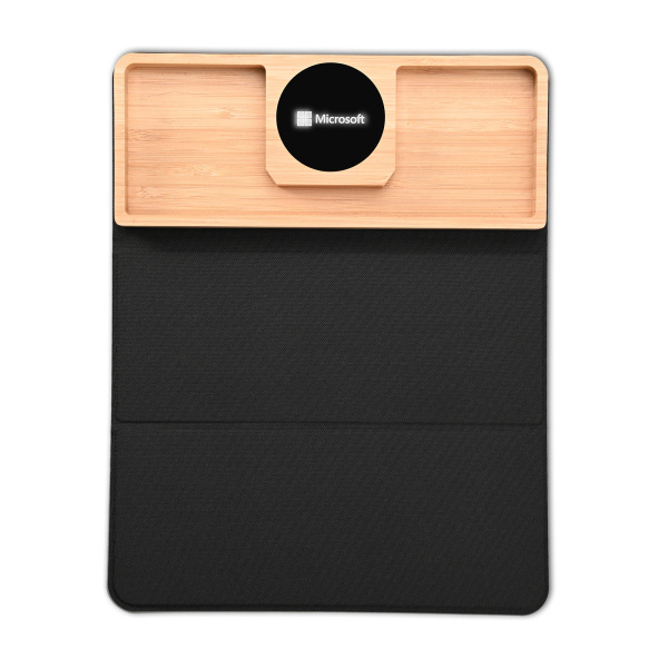 Коврик-трансформер с органайзером на магнитах с беспроводным (15W) ЗУ с подсветкой логотипа Коврик-трансформер с органайзером на магнитах с беспроводным (15W) ЗУ с подсветкой логотипа