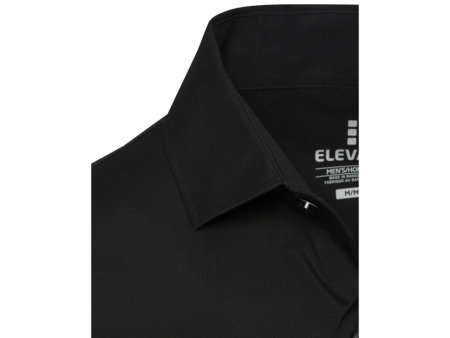 Carnelian мужская рубашка из поплина - сплошной черный