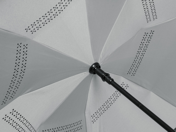 Зонт-трость наоборот Inversa, полуавтомат, красный/серый (Р)