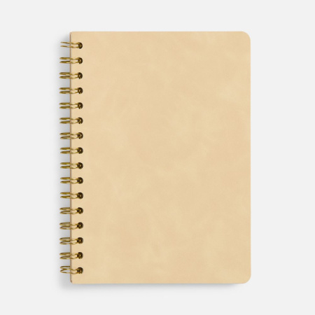 Ежедневник Spiral, недатированный, бежевый