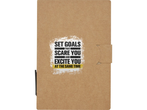 Блокнот Swift со стикерами и шариковой ручкой