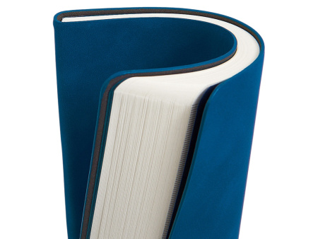 Блокнот А5 в гибкой обложке Chaplin, синий