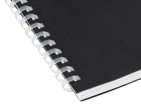 Блокнот на мягкой спирали А6 Sahara, 60 листов 70 гр/м2, черный