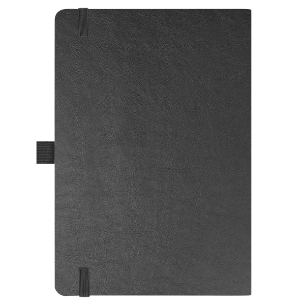 Блокнот Flexy Forest Urban Soft leather  А5, недатированный, с резинкой и петлей для ручки, в гибкой обложке, черный