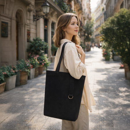 Шоппер/рюкзак Superbag Transformer, с молнией и двумя отделениями (черный)