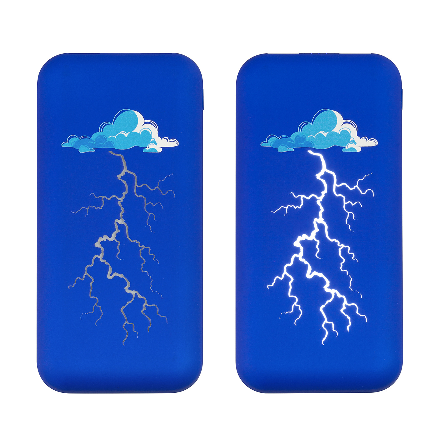 Беспроводное зарядное устройство "Sticky SOFTTOUCH", 10000 mAh с подсветкой логотипа и присосками Беспроводное зарядное устройство "Sticky SOFTTOUCH", 10000 mAh с подсветкой логотипа и присосками