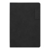 Ежедневник Flexy Tenero Suede A5, черный, недатированный, в гибкой обложке с петлей для ручки