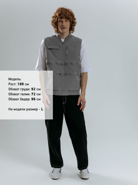 Жилет Hard Work, серый, размер XS
