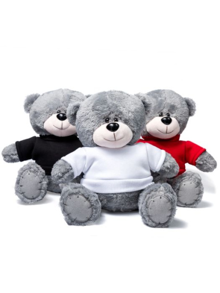 Мишка серый "Ted" в свитшоте (белый)
