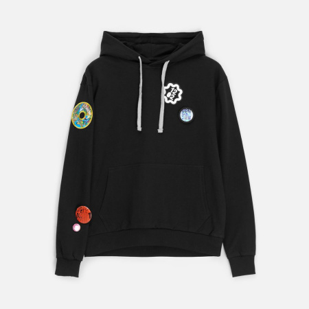 Толстовка с капюшоном Unit Kirenga черная, размер 4XL