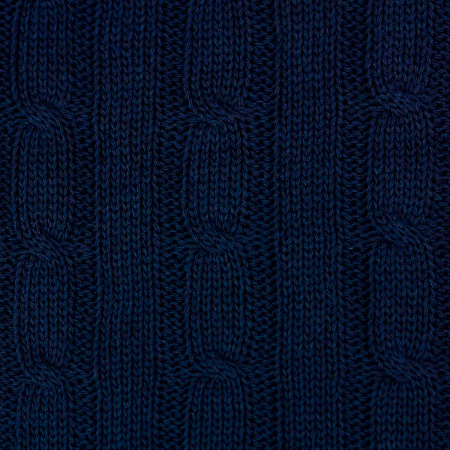 Плед Фадо (Fado) вязаный, синий (без подарочной коробки)