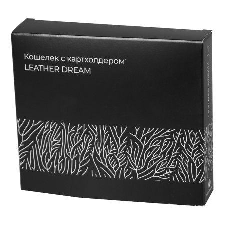 Кошелек с картхолдером для кредитных карт Leather Dream из нат. кожи, черный