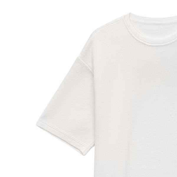 Джемпер с коротким рукавом Siluetti Volumica, молочно-белый, размер XS/S