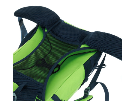 Туристический рюкзак TORBER КЕМПИНГ, синий/салатовый, полиэстер, 36 х 54 х 16 см