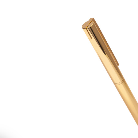 РУЧКА  "BERGAMO" ШАРИКОВАЯ АВТОМАТИЧЕСКАЯ, МЕТАЛЛИЧЕСКИЙ КОРПУС ЗОЛОТО, 0.7 ММ, СИНЯЯ