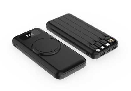 Внешний аккумулятор Authority с беспроводной зарядкой, 10000 Mah, чёрный