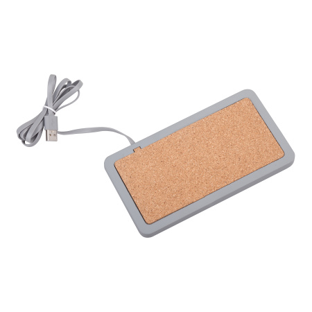 Настольный органайзер "Stonehenge" с беспроводным зарядным устройством, камень/бамбук Настольный органайзер "Stonehenge" с беспроводным зарядным устройством, камень/бамбук