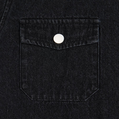 Куртка джинсовая O3, черная, размер 3XL/4XL