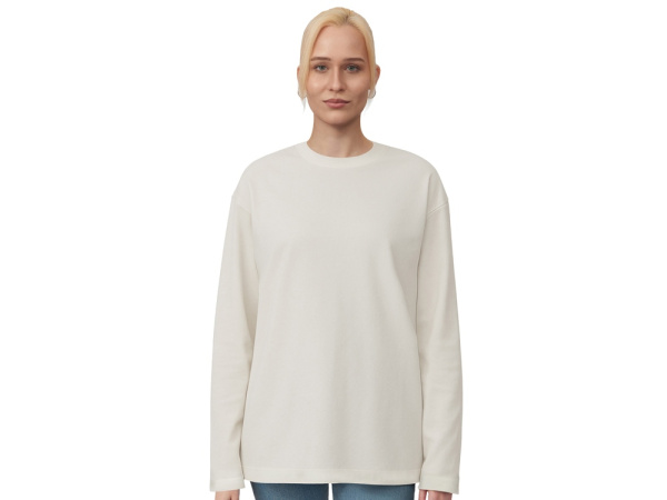 Лонгслив оверсайз Berlin унисекс, молочный