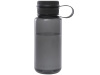 Спортивная бутылка Ryder из переработанного ПЭТ-пластика объемом 900 мл с многофункциональной крышкой, сертифицированная RCS - сплошной черный