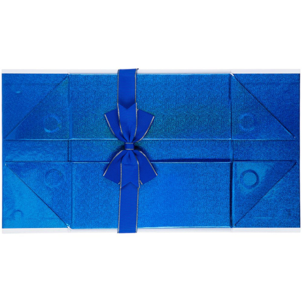 Коробка складная Gallant, M, белая с синим