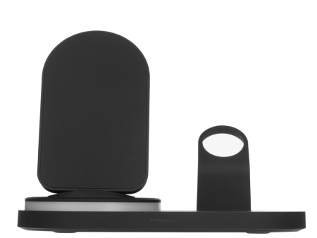 Складная зарядная станция с беспроводной зарядкой Flashport, 15 Вт Складная зарядная станция с беспроводной зарядкой Flashport, 15 Вт