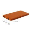 Внешний аккумулятор Bplanner Power 1 ST, софт-тач, 5000 mAh (Оранжевый)