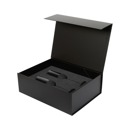 Подарочный набор 2 бокала для шампанского Блэк Эдишн (Black Edition) в черной коробке