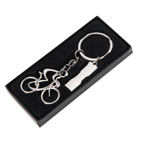 Брелок SILV CYCLIST; 4,0 x 4,0 x 0,4 см; металл