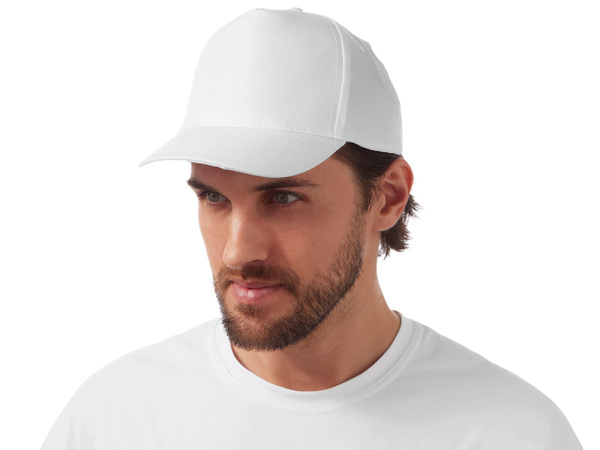 Бейсболка Poly 5-ти панельная 120 гр, белый