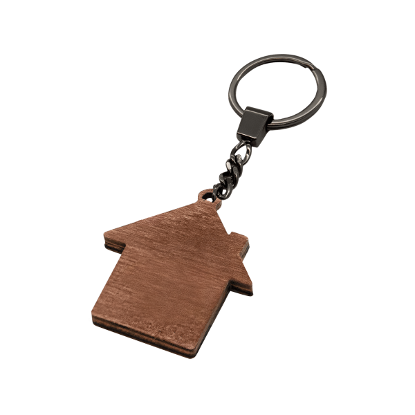 Брелок-обвес Дом (черный с золотом)