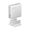 Зарядная станция 4xUSB Type-C, 2xUSB, PD, QC, 160Вт, белый, Deppa