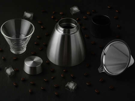 Кофеварка POUR OVER, 1000 мл, серебристый/черный